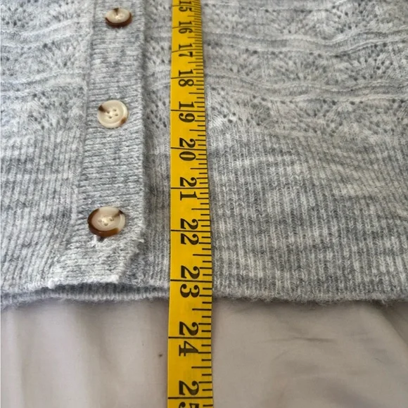 Grey button up sweater 
Women’s size XL - Picture 14 of 14